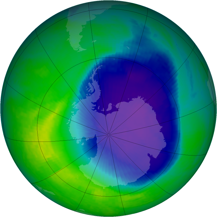 Ozone Map 2001-10-27